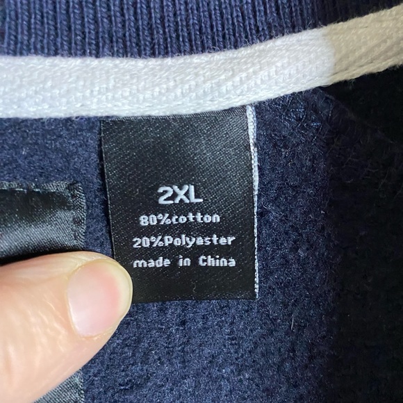 SEAN JOHN Rare Men's 1969 Varsity Letterman Blue White Jacket Size 2X - Picture 7 of 9